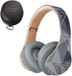 PowerLocus Bluetooth Headphones Over Ear, Wireless Headphones with Microphone, Foldable Headphone, Soft Memory Foam Earmuffs & Lightweight, Micro SD/TF, FM Radio for iPhone/Android/Tablet/PC/TV