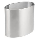 mDesign Stainless Steel Metal Oval 