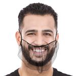 Hedume 200 Pack Disposable Nylon Honeycomb Royal Beard Protector Nets, Beard Covers Protector, Elastic Beard Net (Black), Black, 18 Inch