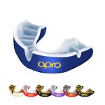 OPRO Gold Level Mouthguard, Adults and Kids Sports Mouth Guard, with Revolutionary Fitting Technology for Boxing, Lacrosse, MMA, Martial Arts, Hockey, and All Contact Sports (Dark Blue, Youth)