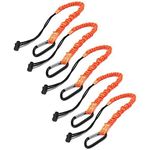 BlueStraw Tool Lanyard, Quick Release Shock Absorbing Safety Tool Leash Retractable Bungee Cord with Carabiner Clip and Adjustable Loop End, Maximum Weight Limit 10KG / 22lb, Fall Protection Equipment