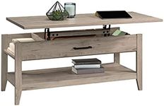 Sauder Summit Station Lift-top Coffee Table, L: 43.31" x W: 19.29" x H: 18.98", Laurel Oak