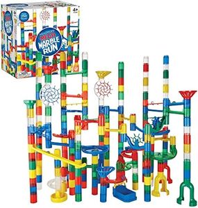MindWare Mega Marble Run Building Set - 215 Durable Pieces and 40 Marbles - Build, Engineernig and Sceince Toy - Ages 4 and Up
