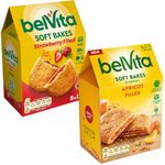 Breakfast Biscuits Bundle With Belvita Soft Bakes Strawberry Filled 250g and Soft Bakes Apricot Filled 250g (2 Pack)