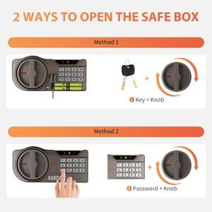 KABISAFE 43L Digital Safe – Electronic Lock, Large Security Box
