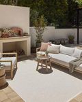 Loloi Amber Lewis x Malibu Collection MAB-01 Ivory/Dove 5'-1" x 7'-7" Area Rug