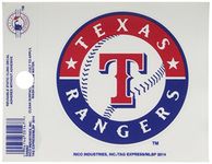 Rico MLB Texas Rangers Products MLB Small Static Cling Texas Rangers, Black