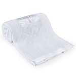 Booulfi Baby Baptism White Blanket Unisex Newborn Blanket with Embroidered Cross Baby Shawl