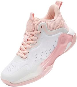 Beita Basketball Shoes for Women Fashion Sneakers Sport Shoes Anti Slip Breathable,Pink,9
