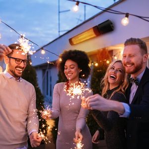 Pro Breeze Wall Mounted Halogen Infrared Patio Heater – Remote Control, 2 Heat Settings, Outdoor Electric