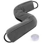 Sunolga 38" Weighted Door Draft Stopper Under Door Noise Air Stopper 2.2LB, Triangular Column Sound Proof Draft Guard for Doors and Windows, Machine Washable - Grey