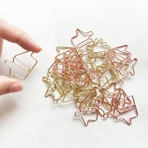 50 Pcs Gold House-Shaped Paper Clips, Cute Paper Clip Bookmark, Practical Office and School Supplies, 1.38 Inches