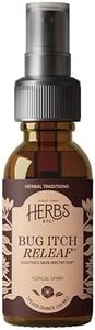 Herbs Etc. Bug Itch ReLeaf Classic Topical Spray - Natural Skin Calming Mist for Bug Bites & Stings - Calendula, Echinacea Angustifolia & Plantain - Ease Discomfort - 1 fl oz