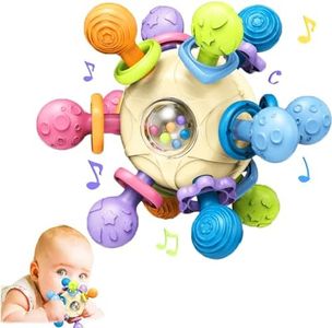 Baby Montessori Sensory Toys for 0-6 6-12 Months, Food Grade Teething Toys for Babies 0 3 6 9 12 18 Months, Newborn Infant Learning Developmental Toys Gifts for 1 2 Year Old Boys Girls