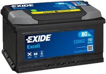 Exide Excell EB802 80Ah Car Battery