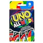 Mattel Games UNO All Wild Card Game with 112 Cards, Toy for Kid, Family & Adult Game Night for Players 7 Years & Older