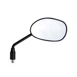 NIKAVI MR769R -Side View Glass Rear View Mirror Compatible For Hero Hf Deluxe (RIGHT HAND) + NKVKC