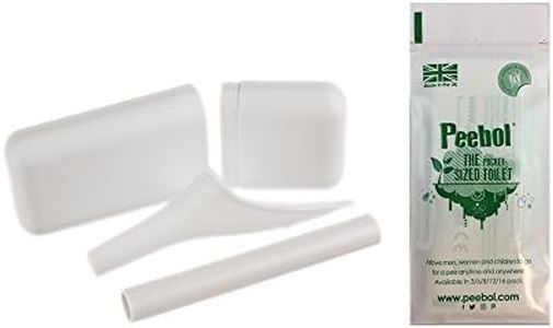 SHEWEE She Pee Extreme Reusable & Portable Female Urination Device. Festival, Camping, Car, Hiking Essentials. Stand to Pee Funnel W/Travel Case, Extension Pipe & Peebol Urine Bag – White