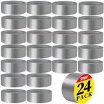 SWRT 24-Pack Silver Heavy Duty Duct Tape Strong Adhesive, 2 Inch x 720 Yd Duct Heavy Duty Waterproof All Weather Gray Duct Tape No Residue Sealing & Patching for Indoor&Outdoor Repair
