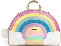 Glimmer Wish Rainbow Small Duffle Bag for Kids, Kids Duffle Bag Girls, Sleepover Bag, Kids Travel Bag, Kids Overnight Bag Girl, Girls Gym Bag, Girls Duffle Bag, Cute Duffle Bag, Cute Dance Bag