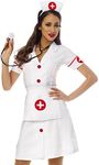 Costume Culture Women's Classic Nurse Costume, White, Small