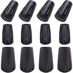 Amzlike Trekking Pole Rubber Tips Replacement Accessories Hiking Pole Rubber Tips 12 Pieces (Mix tips type)