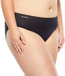 Jockey Women's No Panty Line Promise Bamboo Hi Cut Brief, Black, 14