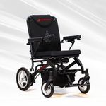 DASH by Travel Buggy - World's Lightest Folding Electric Wheelchair - Weighs just over 40 lbs - 15 km Cruise Range - 18" Seating Width - Ships and Serviced from Canada (Black)