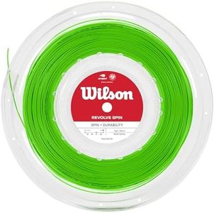 WILSON Revolve Spin 17 Tennis String - 200m Reel, Green