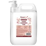 80% Alcohol Hand Sanitiser Liquid Rub with Pump - 5L Litre - Kills 99% Bacteria, Germs - Sanitizer (Single)