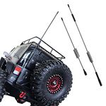 INJORA Metal Decorative Antenna for 1:10 RC Crawler Axial SCX10 90046 Traxxas TRX-4 TRX4 D90 D110 Tamiya CC01 (11.4 & 7.75 inch)