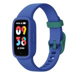 BIGGERFIVE Vigor 3 Kids Fitness Tracker Watch, AMOLED Screen, No App or Phone Needed, 3ATM Waterproof, Heart Rate & Sleep Monitor, Pedometer & Step Counter Smart Watch for Boys Girls Ages 5-15 (Blue)
