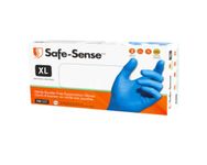 Safe-Sense Nitrile Blue Medical Gloves, 4mil,9 inches, blue, chemotherapy tested, disposable medical supplies, kitchen gloves, cooking gloves and food prep gloves (X-Large))