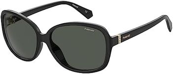 Polaroid Women's PLD 4098/S Polarised Sunglasses, BLACK, 58