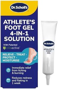 Dr. Scholl’s Athlete’s Foot Gel 4-in-1 Treatment - Immediate Relief from Itching and Burning, Antifungal Cream, Destroys Athlete’s Foot Fungi, Prevents Further Infections, One-Month Supply, 10ml