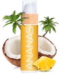 COCOSOLIS ANANAS tanning accelerator - organic tanning oil with vitamin E & pineapple scent for a quick, intensive tan - tanning enhancer for a rich chocolate tan - nourishing body lotion (110)