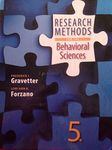 Research Methods for the Behavioral Sciences