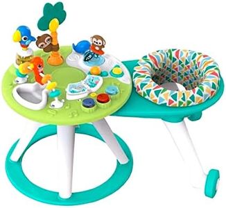 Bright Starts Around We Go 2-in-1 Walk-Around Baby Activity Center & Table, Tropic Cool, Ages 6 Months+