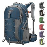 Maelstrom Hiking Backpack Men,Camping Backpack,Waterproof Hiking Daypacks with Rain Cover,40L Lightweight Backpack Men Women for Hiking,Camping,Climbing,Cycling,Outdoor Sport,Blue