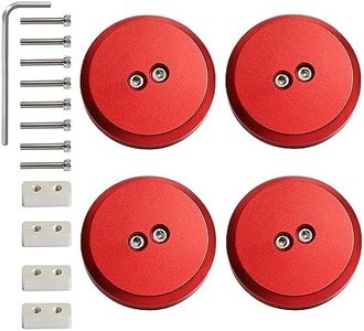 Jack Pucks Aluminum Lifting Puck Pad Compatible with Corvette C7 C6 C5 C8 1997-2021 ( Pack of 4 )