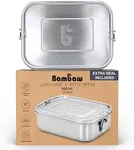 Bambaw Stainless Steel Bento Box 800 ml, Adjustable Compartment Metal Lunch Box, Stainless Steel Leakproof Bento Box, Metal Bento Lunch Box Stainless Steel, 27 oz