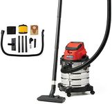 Einhell Power X-Change 20L Cordless Wet and Dry Vacuum Cleaner - 18V, Heavy Duty Stainless Steel Tank, 1.5M Hose, Blow Function - TC-VC 18/20 Li S Wet Dry Vacuum Cleaner (Battery Not Included)