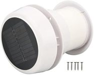 KIMISS RV Roof Vent Fan， DC12V RV Roof Exhaust Fan Noiseless Solar Powered Vent for Campers Caravans Ships Yachts