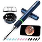 BEBIRD Note5 Pro Ear Cleaner: Exclusive FHD Ear Camera with Omnidirectional Tweezers, IoT-enabled Otoscope support Remote Videos, Magnetic On/Off Cap, Ear Hygiene StorageBase, 12PCS Replacement Tips