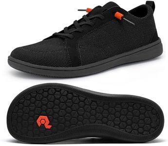 Men's Barefoot Wide Toe Box Shoes - Minimalist Barefoot Shoes with Zero Drop Sole Extra Wide Slip on Walking Shoes for Men, Wt03 | Black, 14 Wide