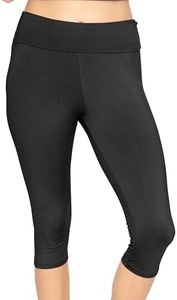 Women’s Cotton Leggings Full Length Ankle and Knee Yoga Pants Foldover Waist Stretch Leggings Plus Size S-5X Soft Breathable