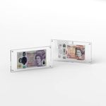 Plexico Photo Bank Note/Money Holder/Acrylic Currency Display Frame/Magnetic Collector Holder/PF-05