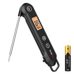 ThermoPro Digital Instant Read Meat Thermometer for Grilling Waterproof Kitchen Food Thermometer with Calibration & Backlight Smoker Oil Fry Candy Thermometer
