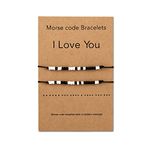 BMMYE 2pcs Morse Code Bracelets Couple Bracelets I love You Handmade Boyfriend Girlfriend Jewelry Pulseras para Parejas