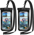 SYNCWIRE Waterproof Phone Pouch [2-Pack] - Universal IPX8 Waterproof Phone Case Dry Bag with Lanyard Compatible with iPhone 15/14/13/12/11 Pro Max SE XS XR X Samsung S23 S22 and More Up to 7 Inches